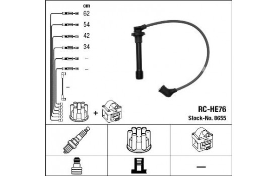 Ignition Cable Kit RC-HE76 NGK
