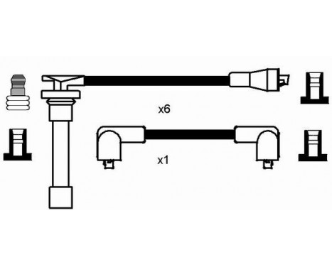 Ignition Cable Kit RC-JG1201 NGK, Image 2