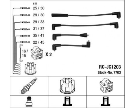 Ignition Cable Kit RC-JG1203 NGK