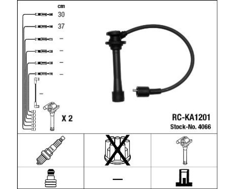 Ignition Cable Kit RC-KA1201 NGK