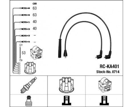 Ignition Cable Kit RC-KA401 NGK