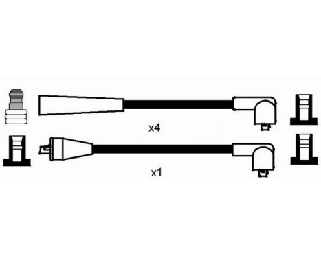Ignition Cable Kit RC-LC1201 NGK, Image 2