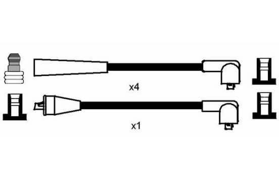 Ignition Cable Kit RC-LC1201 NGK, Image 2
