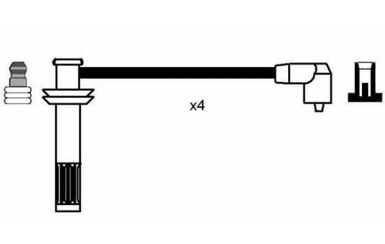 Ignition Cable Kit RC-LC201 NGK, Image 2