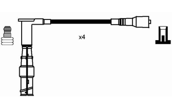 Ignition Cable Kit RC-MB203 NGK, Image 2