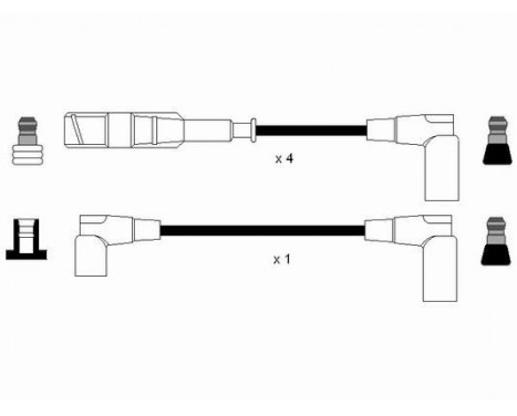 Ignition Cable Kit RC-MB207 NGK, Image 2