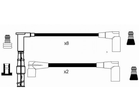 Ignition Cable Kit RC-MB212 NGK, Image 2