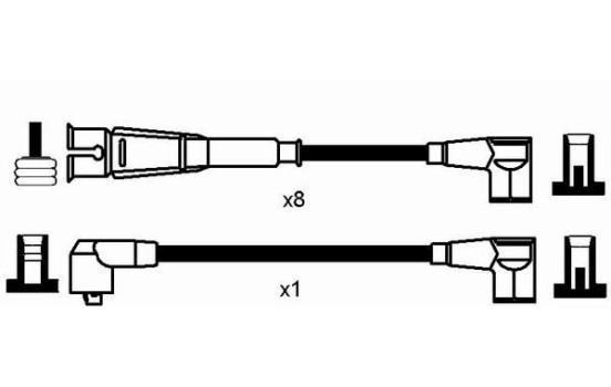 Ignition Cable Kit RC-MB216 NGK, Image 2