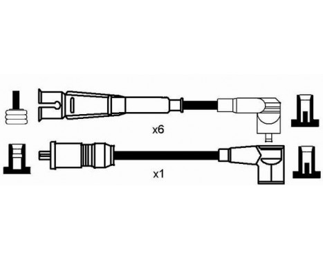 Ignition Cable Kit RC-MB219 NGK, Image 2