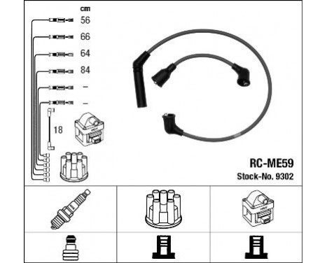 Ignition Cable Kit RC-ME59 NGK