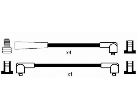 Ignition Cable Kit RC-MX401 NGK, Image 2