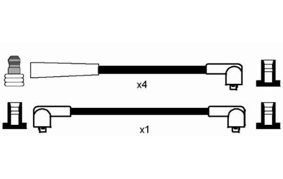 Ignition Cable Kit RC-MX401 NGK, Image 2