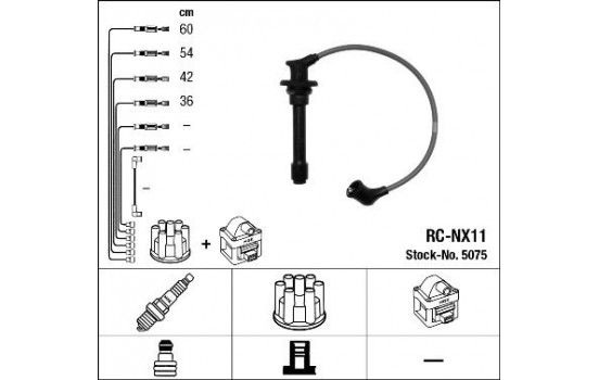 Ignition Cable Kit RC-NX11 NGK