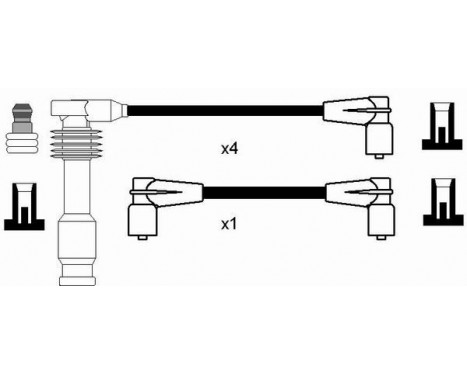 Ignition Cable Kit RC-OP204 NGK, Image 2