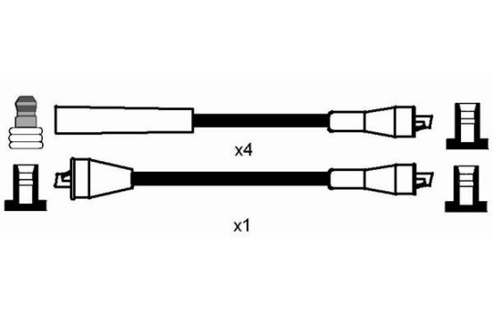 Ignition Cable Kit RC-OP402 NGK, Image 2