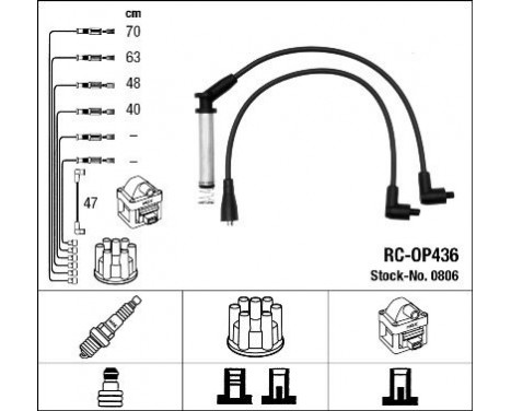 Ignition Cable Kit RC-OP436 NGK