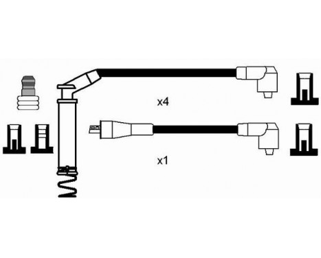 Ignition Cable Kit RC-OP436 NGK, Image 2