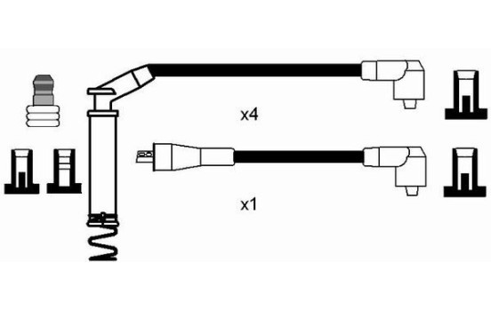 Ignition Cable Kit RC-OP436 NGK, Image 2