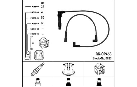 Ignition Cable Kit RC-OP453 NGK
