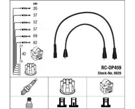 Ignition Cable Kit RC-OP459 NGK