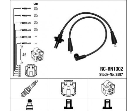 Ignition Cable Kit RC-RN1302 NGK