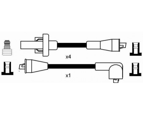Ignition Cable Kit RC-RN1302 NGK, Image 2