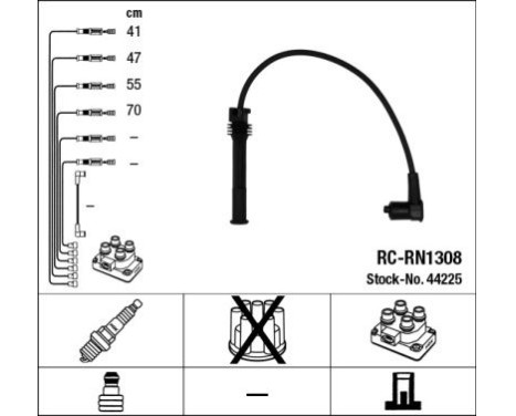 Ignition Cable Kit RC-RN1308 NGK