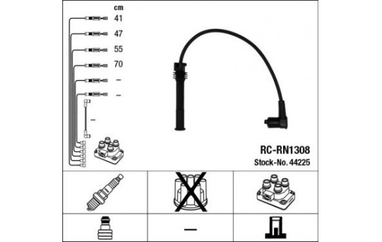 Ignition Cable Kit RC-RN1308 NGK