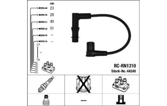 Ignition Cable Kit RC-RN1310 NGK