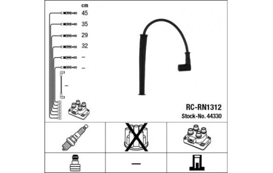 Ignition Cable Kit RC-RN1312 NGK