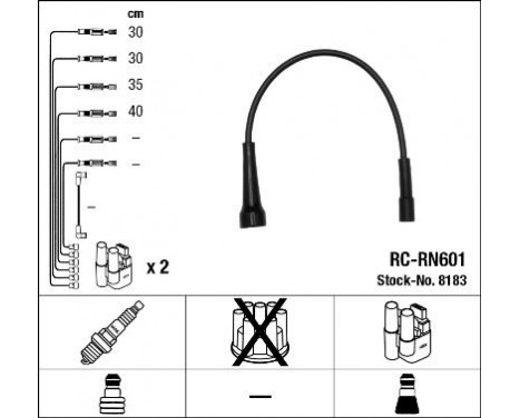 Ignition Cable Kit RC-RN601 NGK