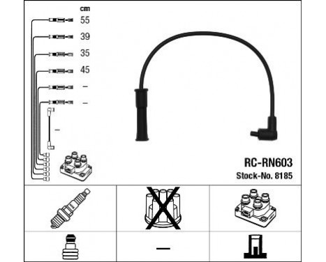 Ignition Cable Kit RC-RN603 NGK
