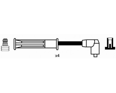 Ignition Cable Kit RC-RN603 NGK, Image 2