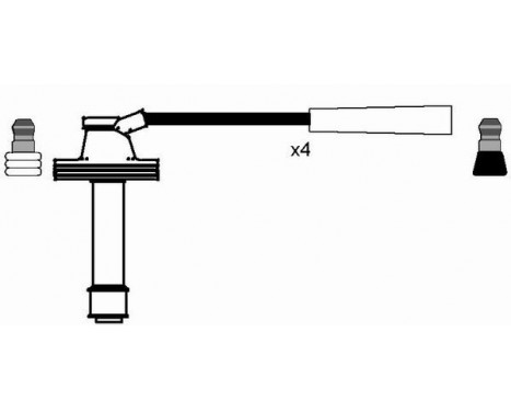 Ignition Cable Kit RC-RN608 NGK, Image 2