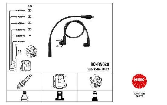 Ignition Cable Kit RC-RN620 NGK