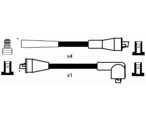 Ignition Cable Kit RC-RN639 NGK, Image 2