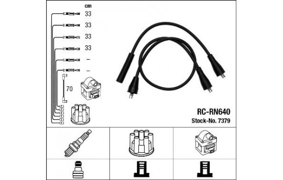 Ignition Cable Kit RC-RN640 NGK