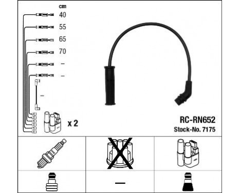 Ignition Cable Kit RC-RN652 NGK