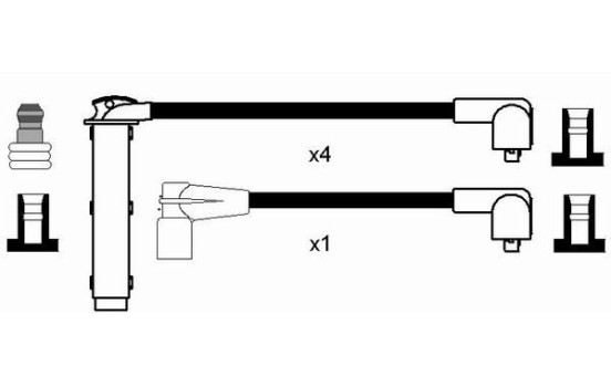 Ignition Cable Kit RC-RV1201 NGK, Image 2