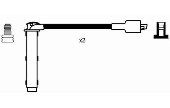 Ignition Cable Kit RC-RV1202 NGK, Image 2