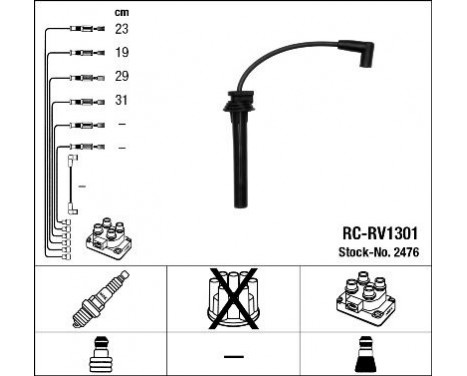 Ignition Cable Kit RC-RV1301 NGK