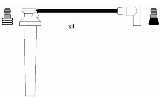 Ignition Cable Kit RC-RV1301 NGK, Image 2