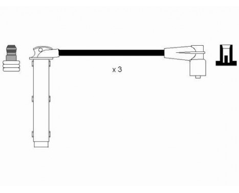 Ignition Cable Kit RC-RV901 NGK, Image 2
