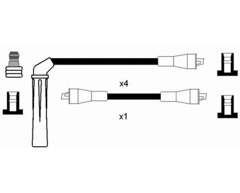 Ignition Cable Kit RC-SB605 NGK, Image 2