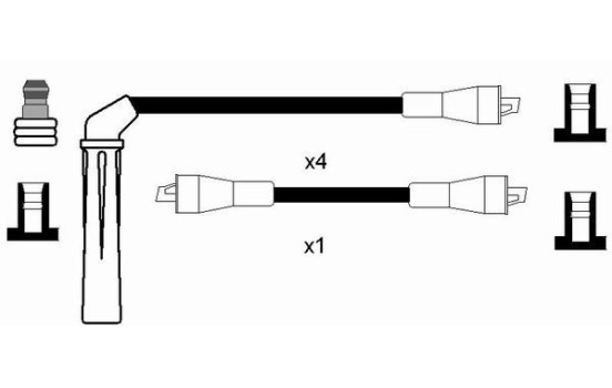 Ignition Cable Kit RC-SB605 NGK, Image 2