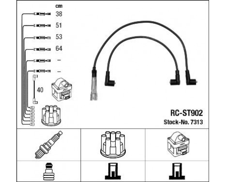Ignition Cable Kit RC-ST902 NGK