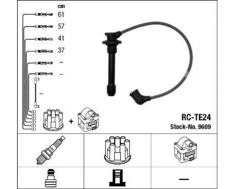 Ignition Cable Kit RC-TE24 NGK