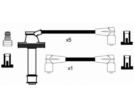 Ignition Cable Kit RC-VL605 NGK, Image 2