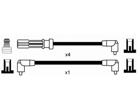 Ignition Cable Kit RC-VL606 NGK, Image 2