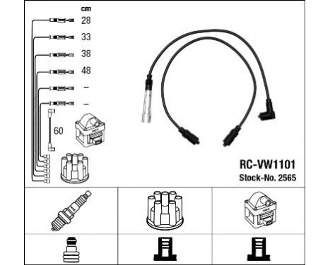 Ignition Cable Kit RC-VW1101 NGK